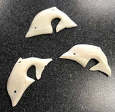 Wholesale REAL BONE DOLPHIN PENDANT (Sold by the dozen) CLOSEOUT NOW ONLY 25 CENTS EACH